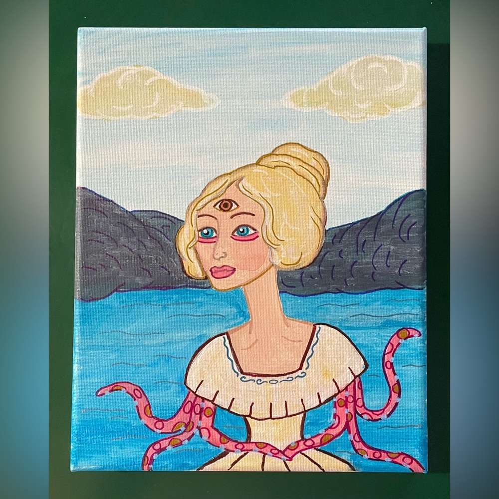 Octopus Lady Painting